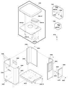 Enclosure Group Diagram and Parts List for 040545-01  Briggs and Stratton Generator